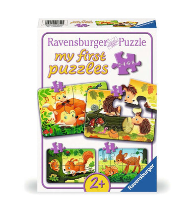 My first Puzzle 2/4/6/8 Teile Kleine Tierfamilien 00.854