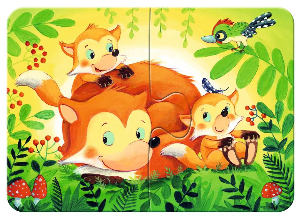 My first Puzzle 2/4/6/8 Teile Kleine Tierfamilien 00.854 - Bild 2
