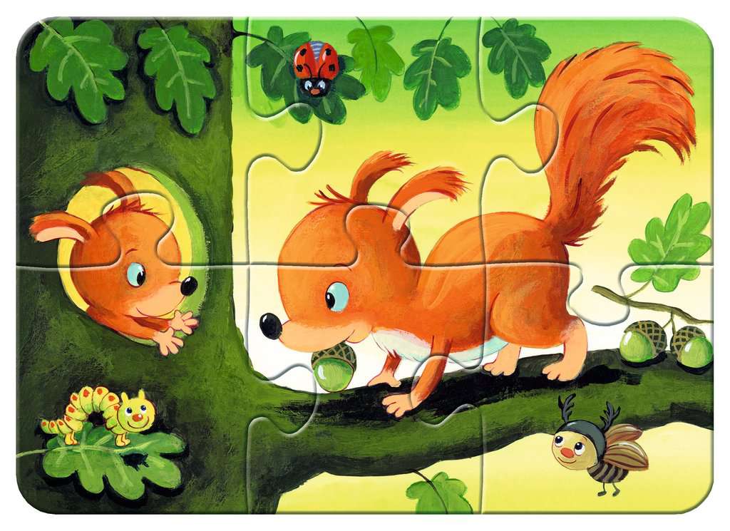My first Puzzle 2/4/6/8 Teile Kleine Tierfamilien 00.854 - Bild 4