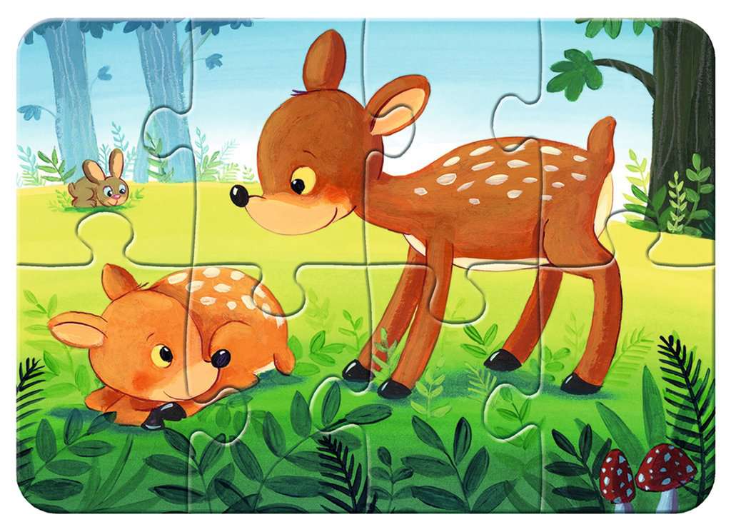 My first Puzzle 2/4/6/8 Teile Kleine Tierfamilien 00.854 - Bild 5