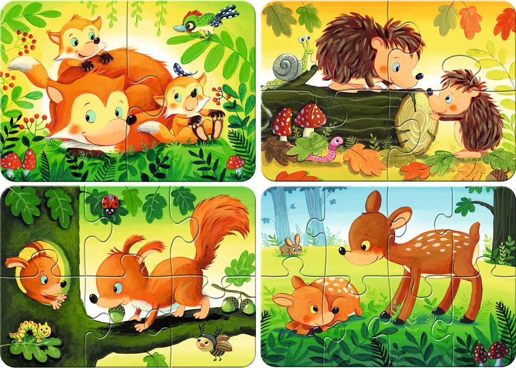 My first Puzzle 2/4/6/8 Teile Kleine Tierfamilien 00.854 - Bild 6