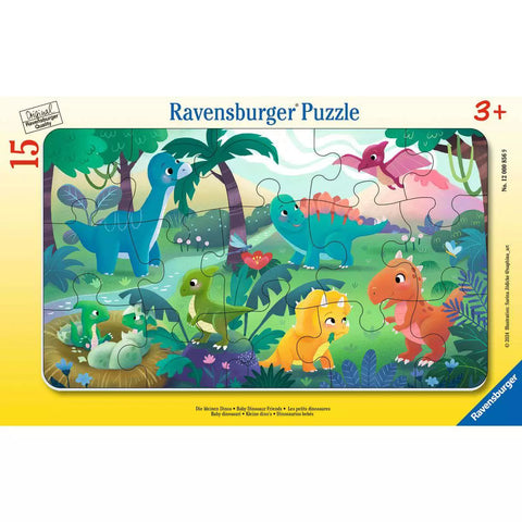 Rahmenpuzzle Die kleinen Dinos 15 Teile 00856
