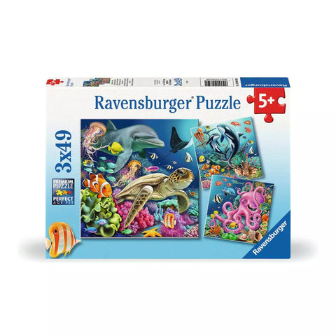 Verpackung Kinderpuzzle Bezaubernde Unterwasserwelt 3x49 von Ravensburger
