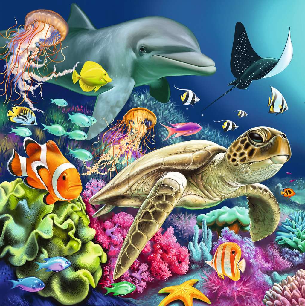 Ravensburger Puzzle 3x49 Teile Bezaubernde Unterwasserwelt 00.859 - Bild 2
