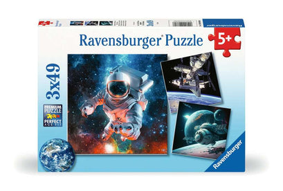 Puzzle 3x49 Teile Abenteuer Weltall 00.860