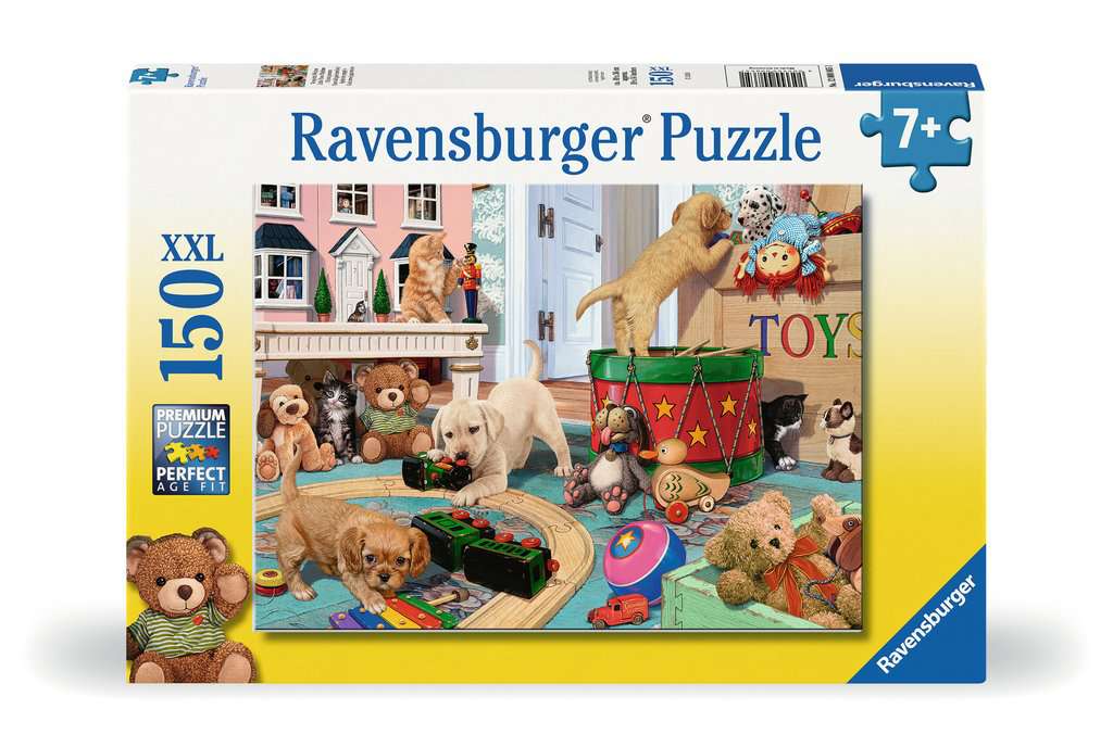 Puzzle 150 Teile Verspielte Welpen - Bild 1