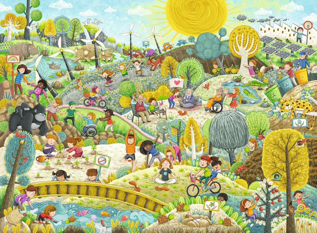Puzzle 200 Teile Wir schützen unsere Erde 00.868 - Bild 2