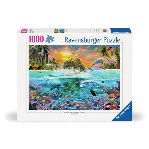 Verpackung Ravensburger Puzzle Die Unterwasserinsel mit 1000 Teilen, 00887