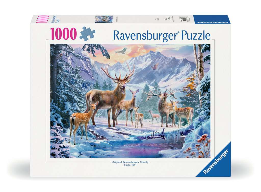 Puzzle 1000 Teile Rehe und Hirsche 00.888 - Bild 1