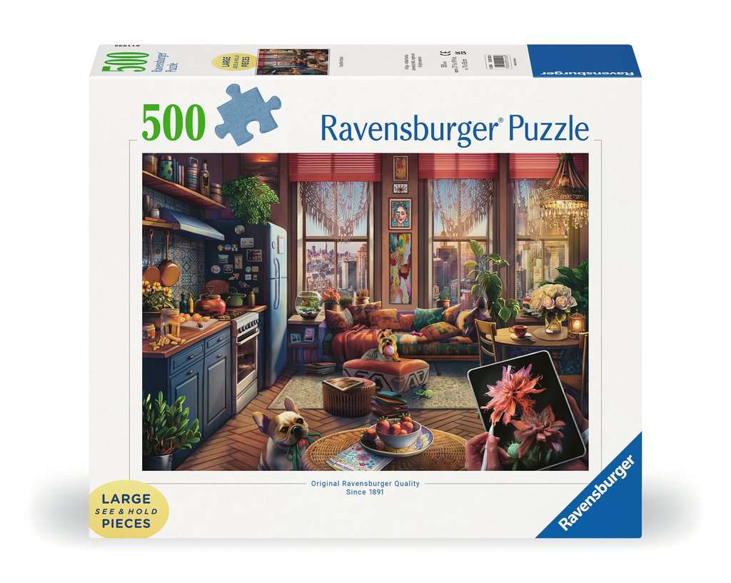 Puzzle 500 Teile Gemütliches Boho-Studio 01.025 - Bild 1