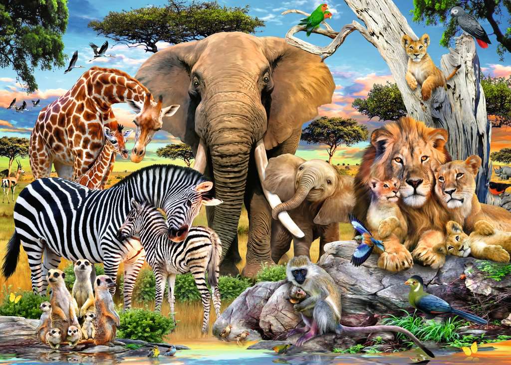 Puzzle 500 Teile Wilde Tierbabys 01.026 - Bild 2
