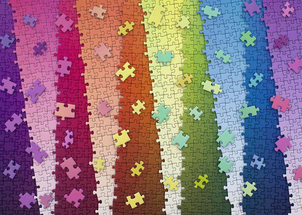 Puzzle 1000 Teile Kunterbunte Puzzleteile 01.027 - Bild 2