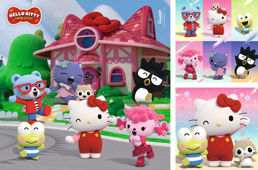 Puzzle 3x49 Hello Kitty Abenteuer in Cherry Town 01.035 - Bild 5