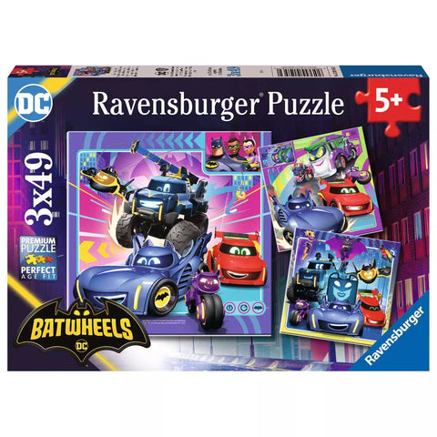 Verpackung Ravensburger Puzzle Batwheels, 3x49 Teile