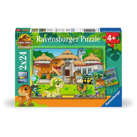 Verpackung Puzzle Jurassic World Leben in der Wildnis, 2x24 Teile, Ravensburger