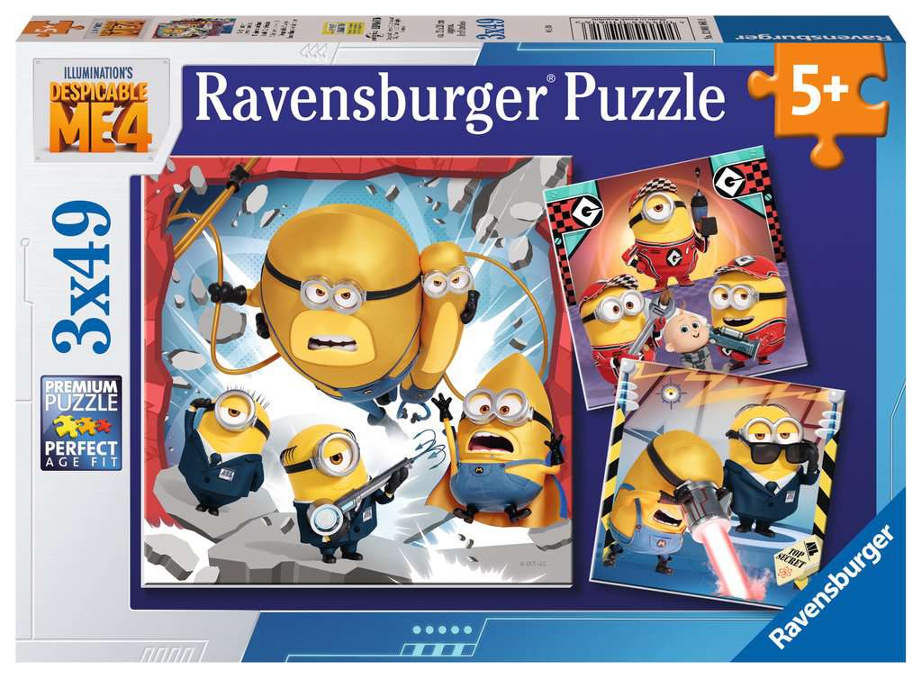 Ravensburger  Puzzle 3x49 Noch immer unverbesserlich 01.061 - Bild 1