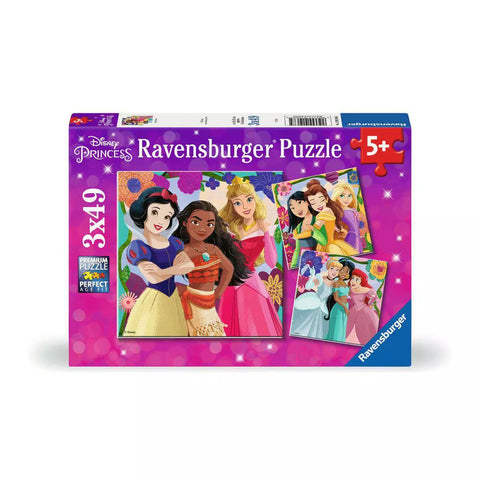 Verpackung Ravensburger Kinderpuzzle Disney Princess Girl Power 3x49 Teile 01068