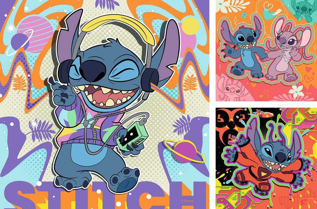 Puzzle 3x49 Stitch - Einfach nur spielen 01.070 - Bild 2
