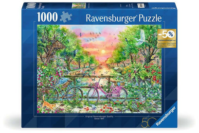 Puzzle 1000 Teile Verträumte Fahrräder in Amsterdam 01.089