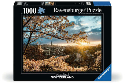 Puzzle 1000 Teile Beautiful Switzerland Kirschblüten in Bern 01.308