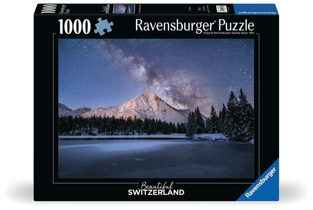 Puzzle 1000 Teile Beautiful Switzerland Sternenmeer über dem Arnisee 01.310 - Bild 1