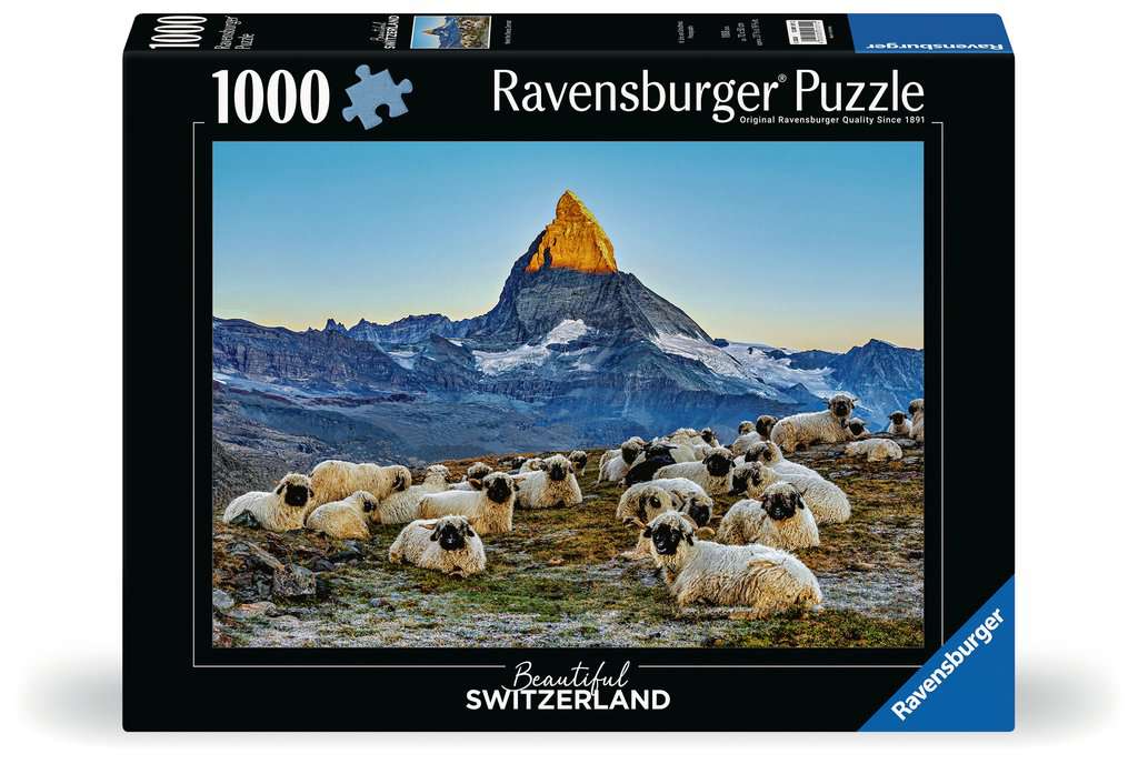 Puzzle 1000 Teile Beautiful Switzerland Meet the Sheep Zermatt 01.311 - Bild 1