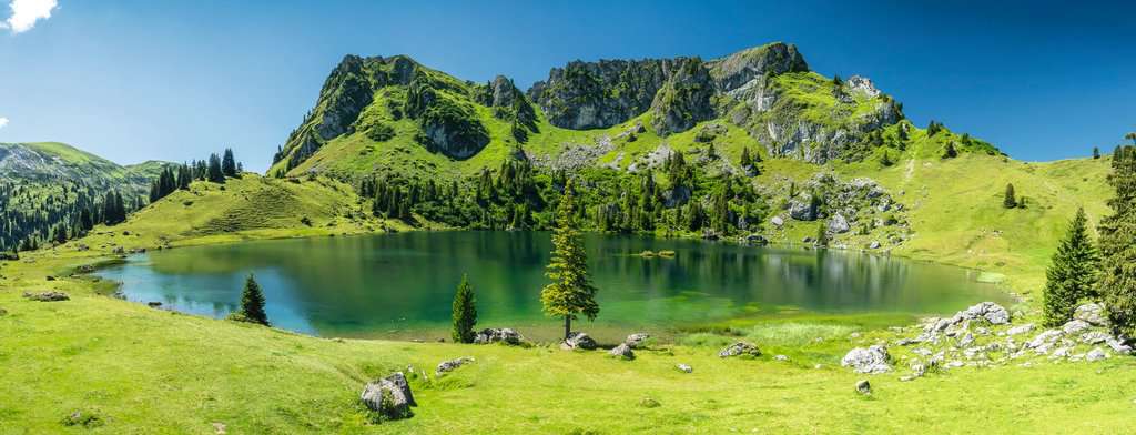 Puzzle 1000 Teile Beautiful Switzerland Seebergsee im Diemigtal - Bild 2
