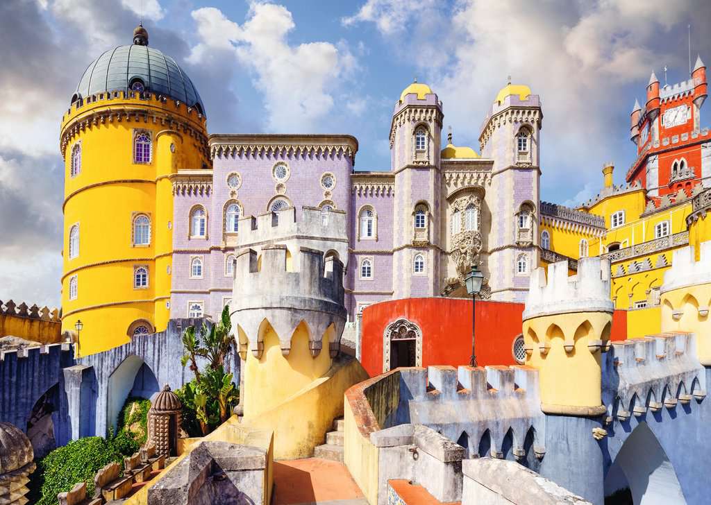 Puzzle 1000 Teile Beautiful Castles Nationaler Palast von Pena, Portugal 01.314 - Bild 2