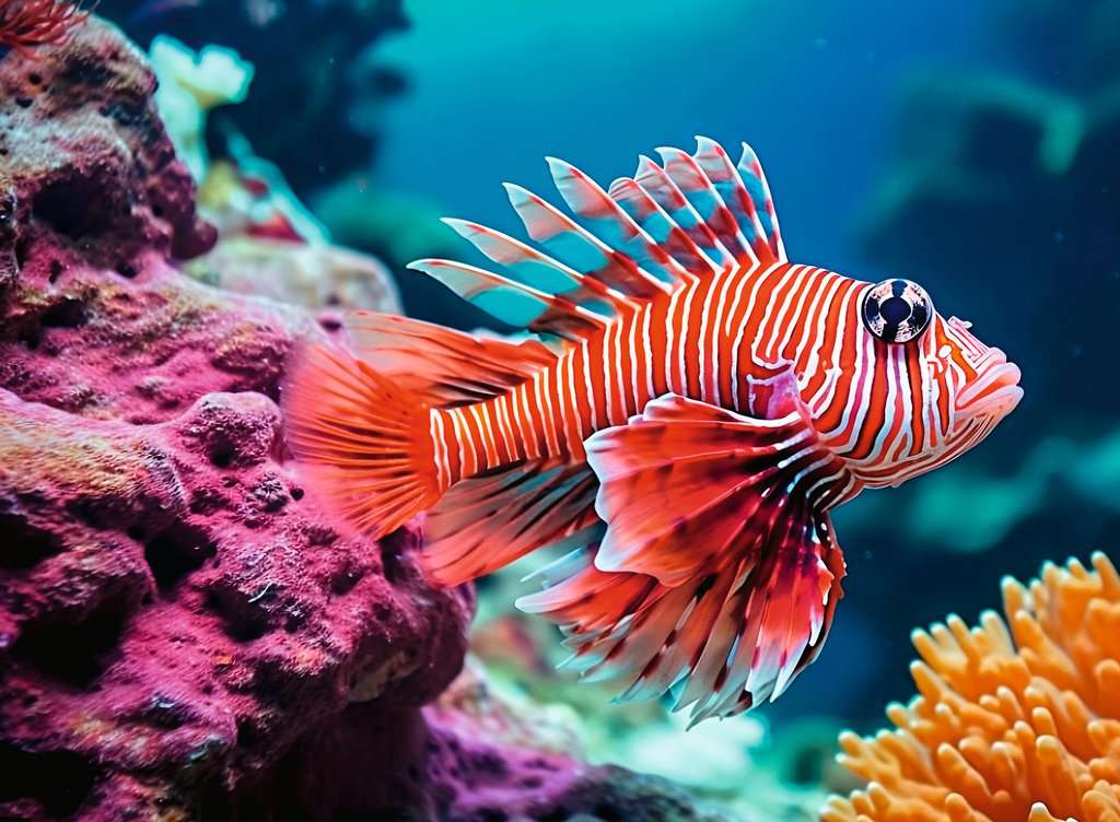 Puzzle 500 Teile Red Lionfish 01.334 - Bild 2