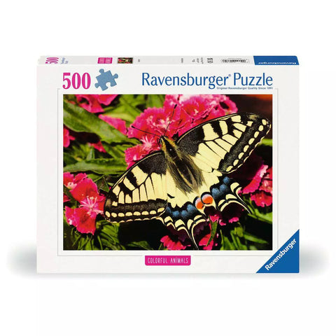 Verpackung Puzzle 500 Teile Schmetterling 01335, Colorful Animals