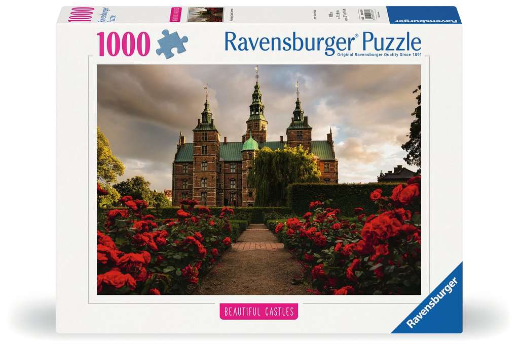 Puzzle 1000 Teile Beautiful Castles Schloss Rosenborg, Dänemark 01.336 - Bild 1