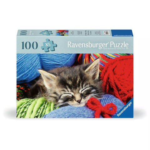 Verpackung Ravensburger Puzzle Wollkätzchen 100 Teile 01363