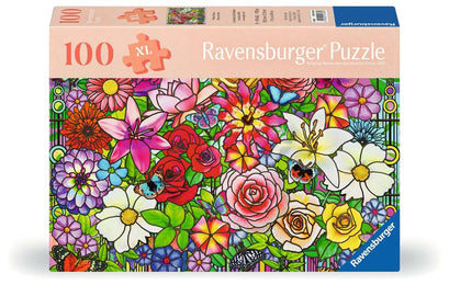 Puzzle 100 Teile Tiffany Flowers - mit grösseren Teilen 01.364