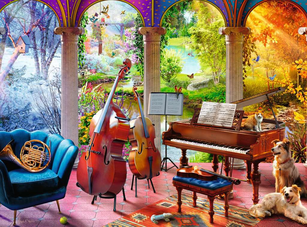 Puzzle 100 Teile 4 Jahreszeiten in Musik - mit grösseren Teilen 01.366 - Bild 2