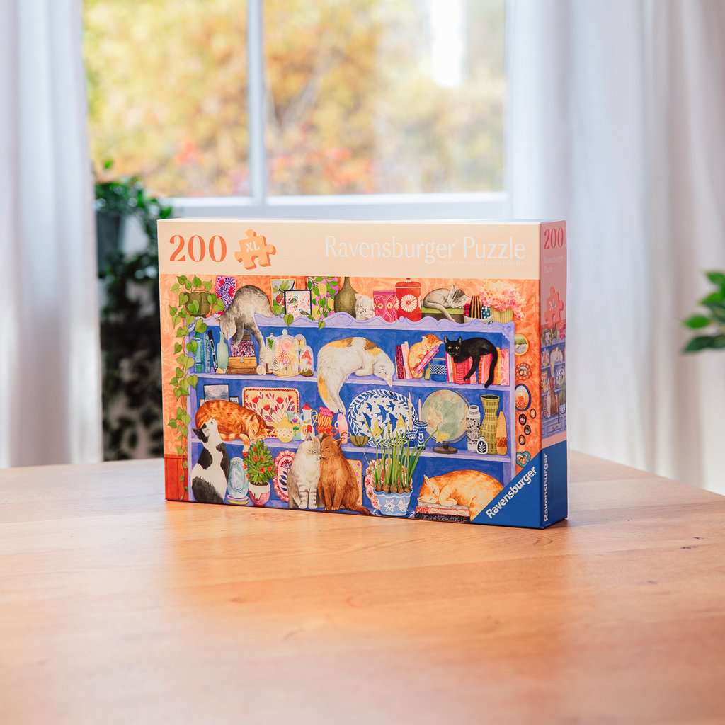 Puzzle 200 Teile Cats on the Shelf - mit grösseren Teilen 01.367 - Bild 3