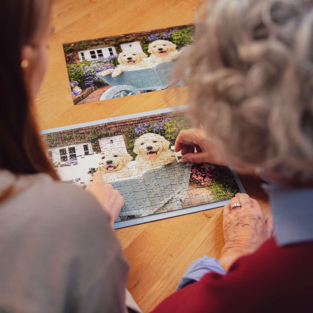 Puzzle 200 Teile Golden Retriever - mit grösseren Teilen 01.368 - Bild 5