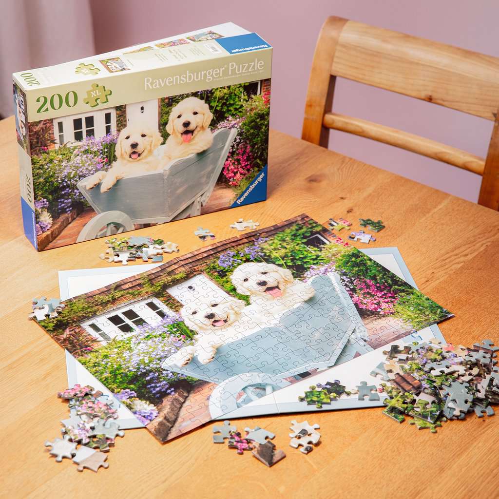 Puzzle 200 Teile Golden Retriever - mit grösseren Teilen 01.368 - Bild 7