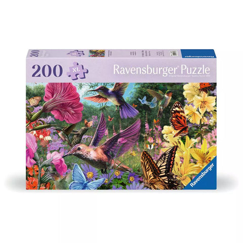 Verpackung Ravensburger Puzzle Kolibris und Schmetterlinge, 200 Teile
