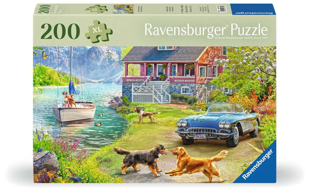 Puzzle 200 Teile Summer Lake House -  mit grösseren Teilen 01.370 - Bild 1