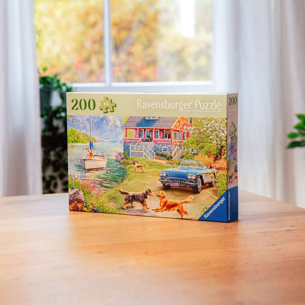 Puzzle 200 Teile Summer Lake House -  mit grösseren Teilen 01.370 - Bild 3