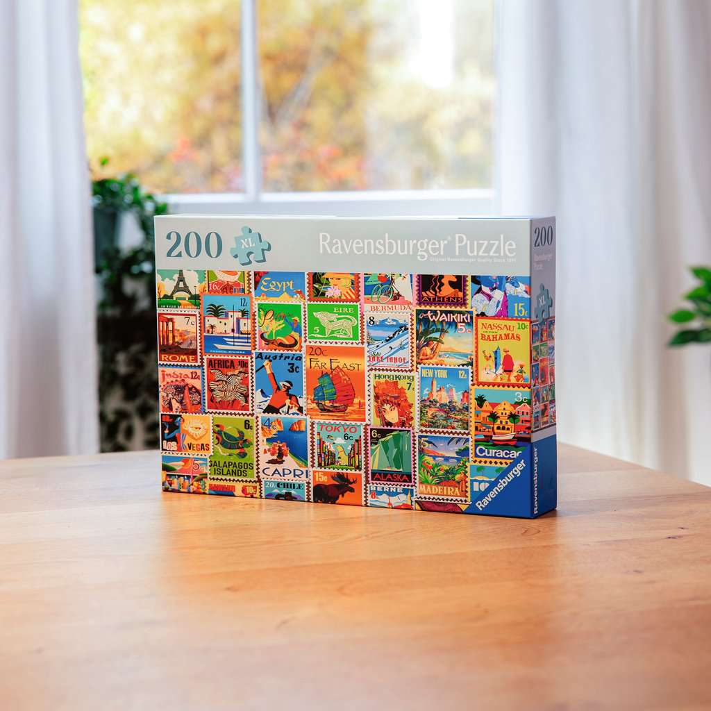 Puzzle 200 Teile Travel Stamps - mit grösseren Teilen 01.371 - Bild 3