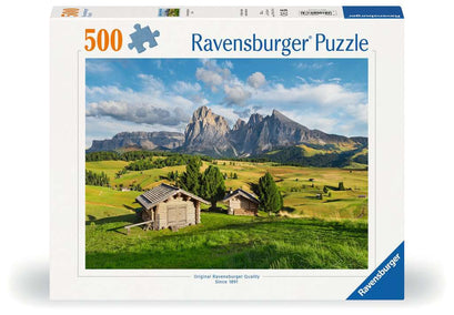 Puzzle 500 Teile Dolomitenidylle Seiser Alm 01.383