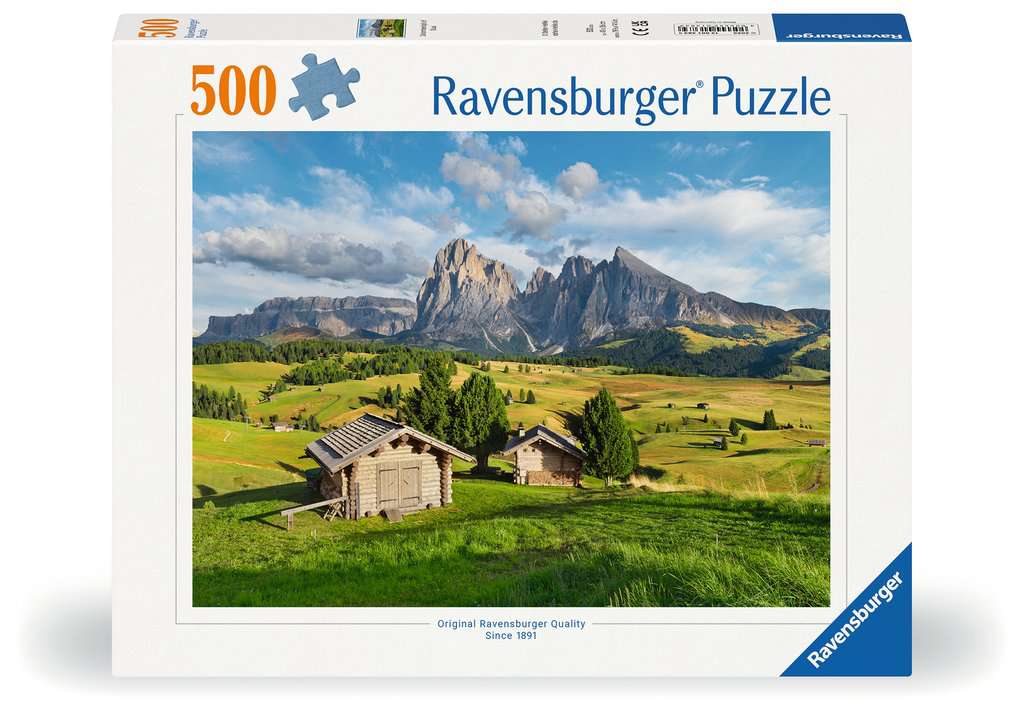 Puzzle 500 Teile Dolomitenidylle Seiser Alm 01.383 - Bild 1