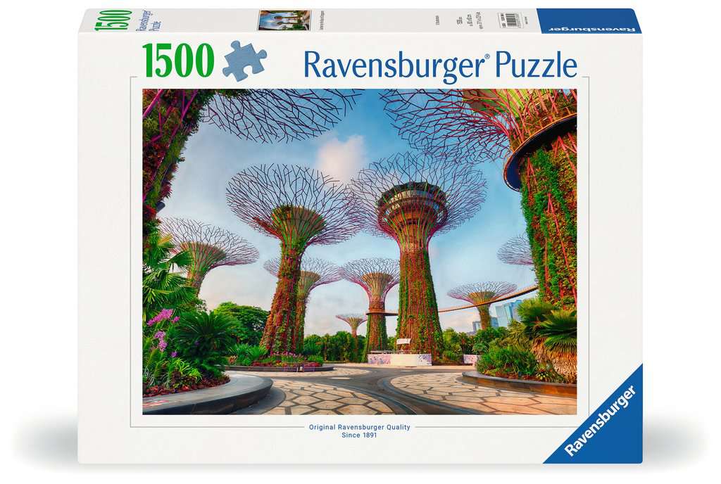Puzzle 1500 Teile Garden by the Bay at Singapore 01.396 - Bild 1