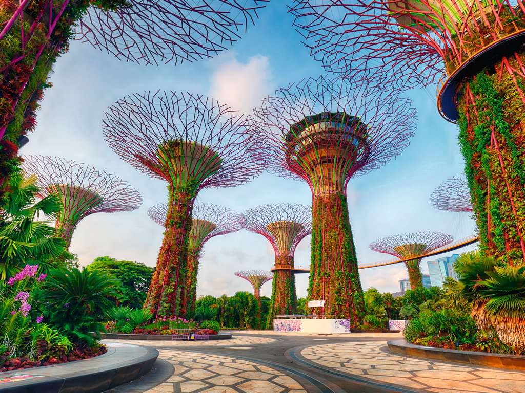 Puzzle 1500 Teile Garden by the Bay at Singapore 01.396 - Bild 2