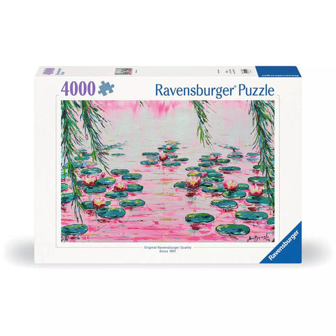 Verpackung Ravensburger Puzzle Pink Water Lillies 01420 mit 4000 Teilen