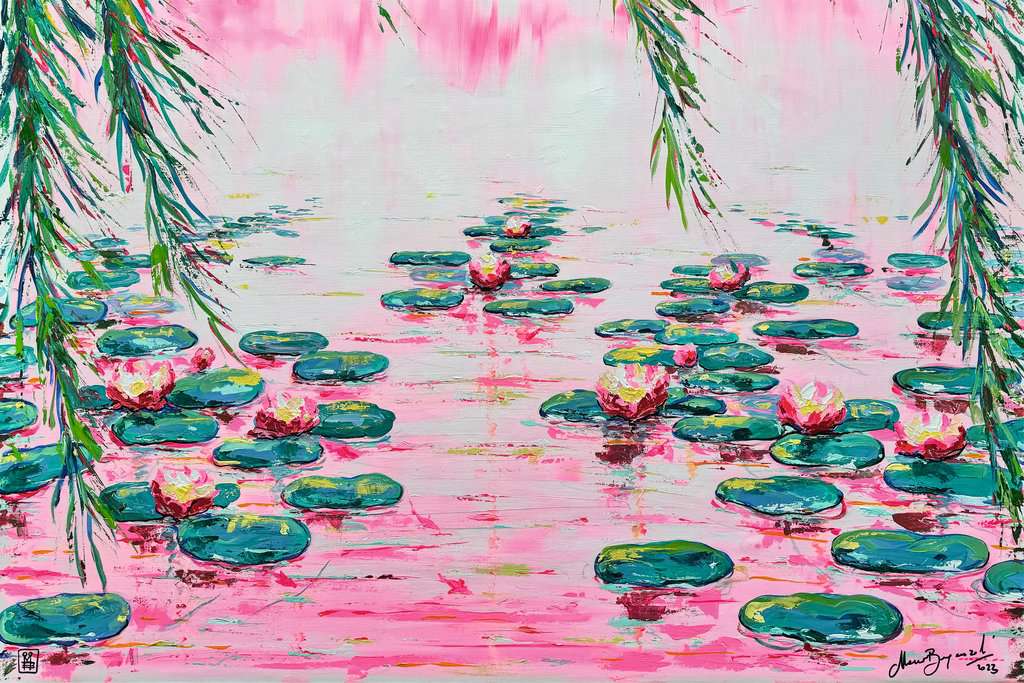 Puzzle 4000 Teile Pink Water Lillies 01.420 - Bild 2