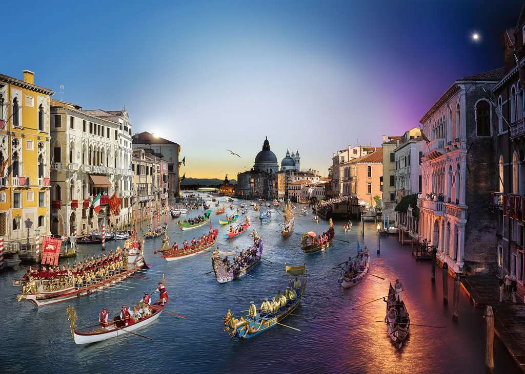 Puzzle 1000 Teile Venedig von Tag zu Nacht 01.433 - Bild 2