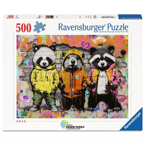 Verpackung Ravensburger Puzzle Flauschige Freunde, 500 Teile, 01705