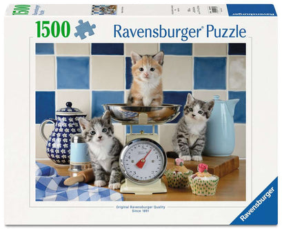 Puzzle 1500 Teile Kätzchen in der Küche 01.708